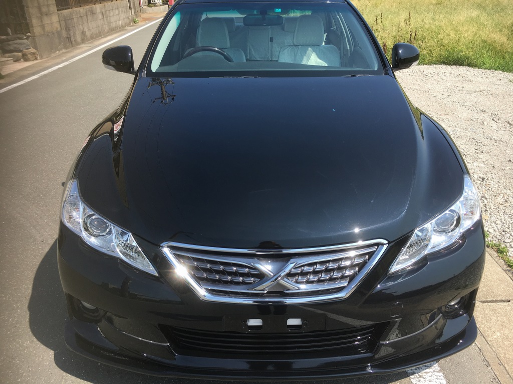 マークxの130系を黒に全塗装にしました 全塗装専門工場ボーラーズ