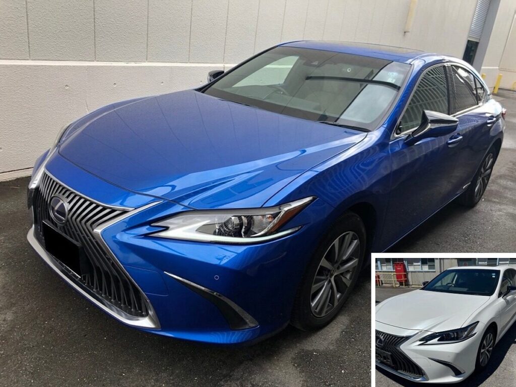 レクサスESをレクサス純正色のスパークリングメテオメタリック（8X9